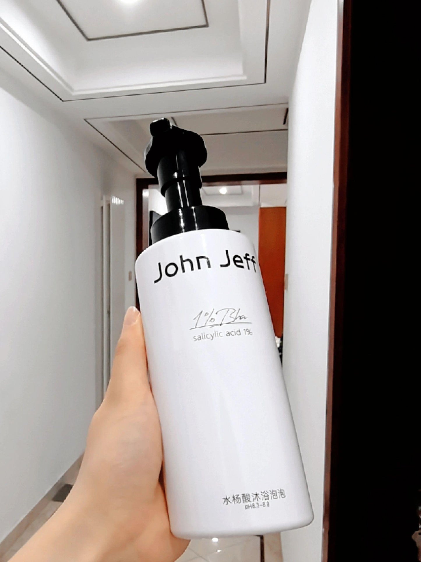 John Jeff 1% Salicylic Acid Body Wash Lotion in Shower 400g Anti-Acne Mild & Non-irritating - Peachy Glam