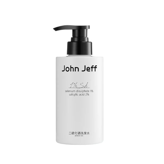 John Jeff Oil Control Shampoo 300g 100g 1% Selenium Disulphide - Peachy Glam