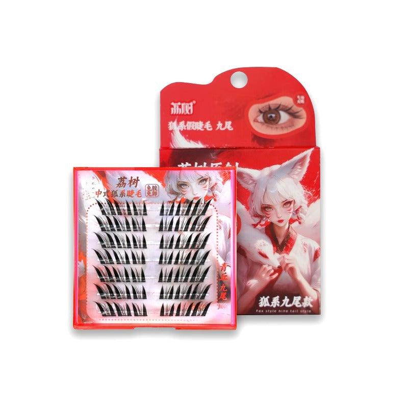 LISHU Fox Eyelashes Natural Simulation Glue-free/Glued False Eyelashes - Peachy Glam