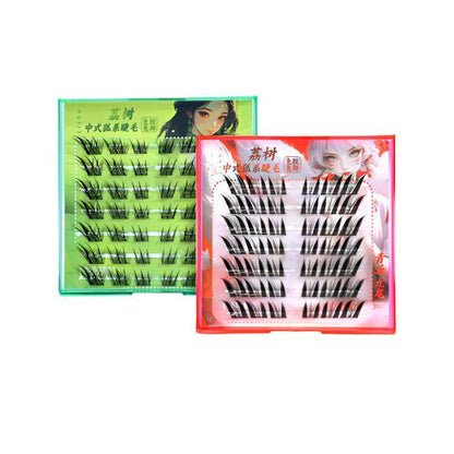 LISHU Fox Eyelashes Natural Simulation Glue-free/Glued False Eyelashes - Peachy Glam