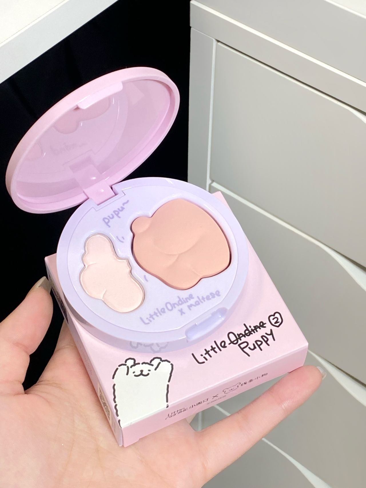 LITTLE ONDINE Puppy Highlighter 6.5g+3g - Peachy Glam