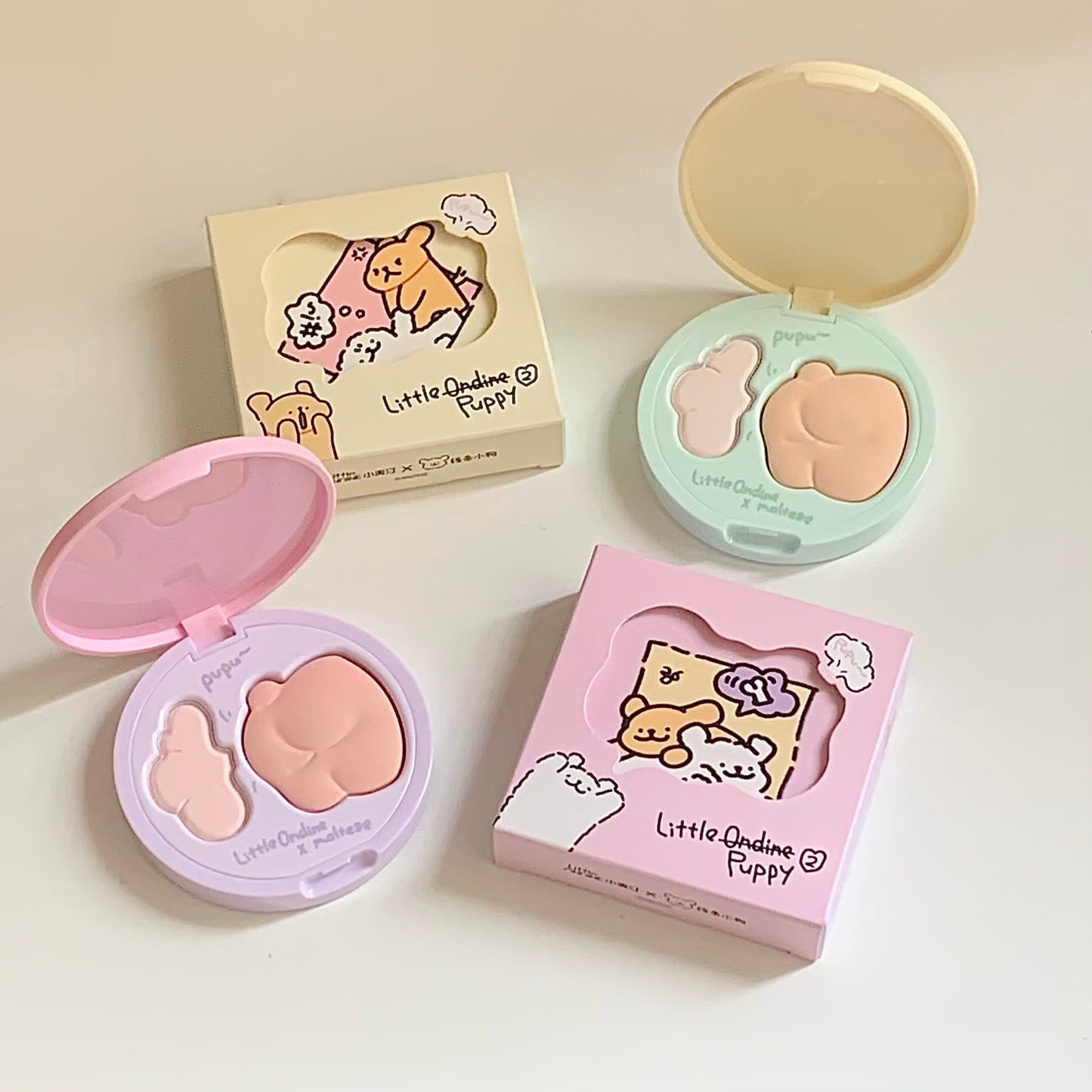 LITTLE ONDINE Puppy Highlighter 6.5g+3g - Peachy Glam