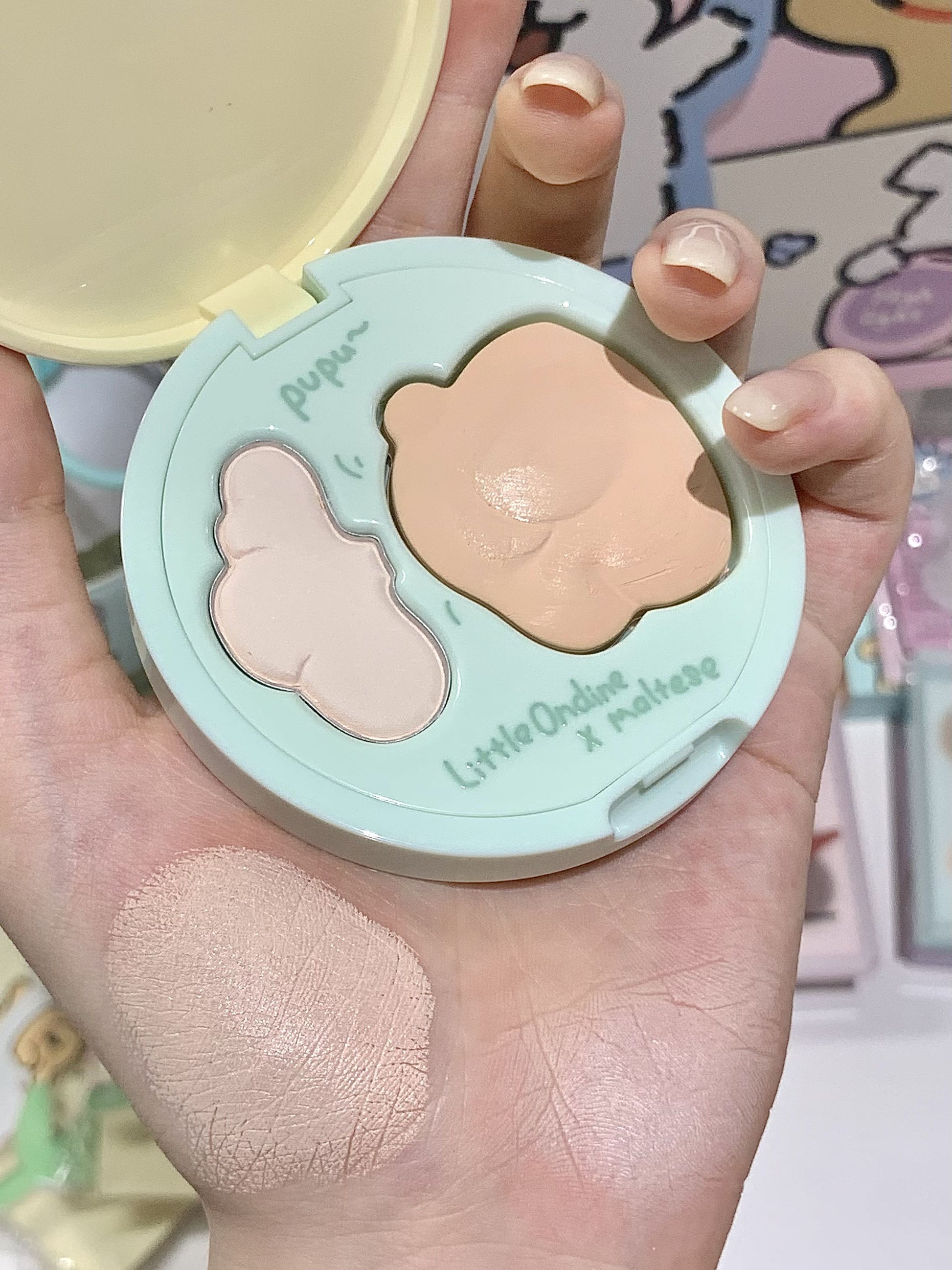 LITTLE ONDINE Puppy Highlighter 6.5g+3g - Peachy Glam