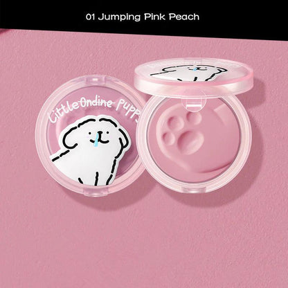 LITTLE ONDINE Puppy Series Blusher Cream 5.5g Matte Natural Brightening - Peachy Glam