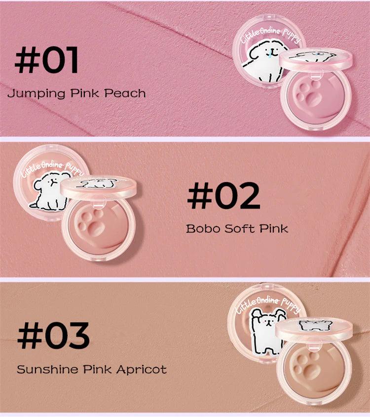 LITTLE ONDINE Puppy Series Blusher Cream 5.5g Matte Natural Brightening - Peachy Glam