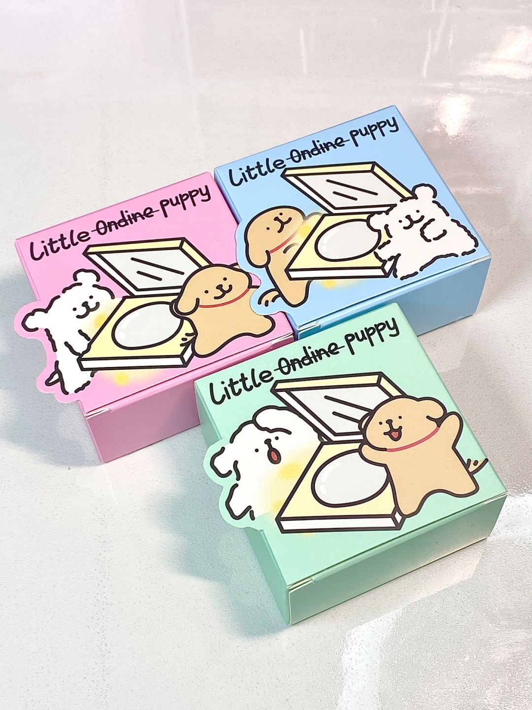 Little Ondine Puppy Hug Series Highlighter Powder Glitter & Matte 5g - Peachy Glam