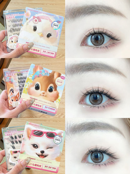 MR WISH Eyelashes Animal Series False Eyelashes Glue-Free/Glue-On - Peachy Glam