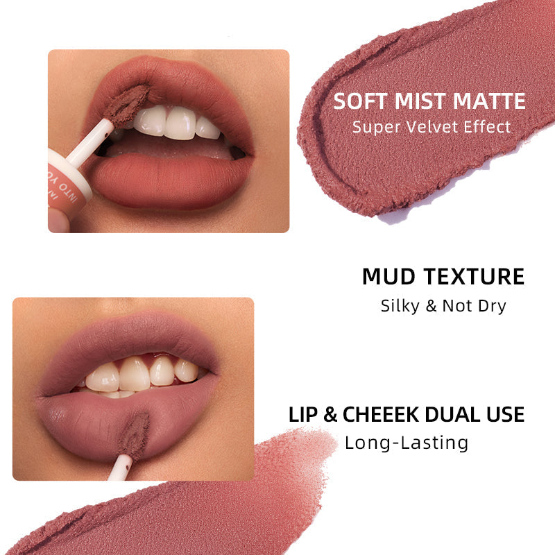 INTO YOU Velvet Matte Lip Mud 2g - Peachy Glam