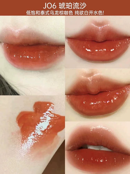 Mistine Makeup Velvet Lip Gloss 2.2g Matte Lip Cream Liquid Lipstick Softening with Hyaluronic Acid Lip Tint, Non-Sticky Lightweight Lip Color - Peachy Glam