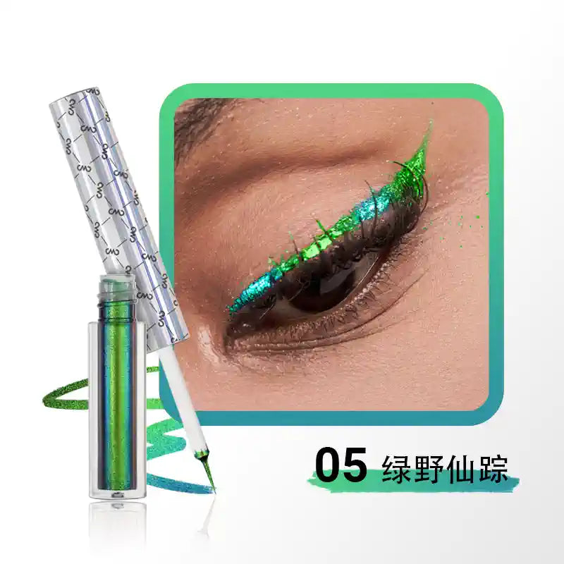 CHARMACY Chameleon Glitter Eyeliner Liquid Waterproof 1.5ml - Peachy Glam