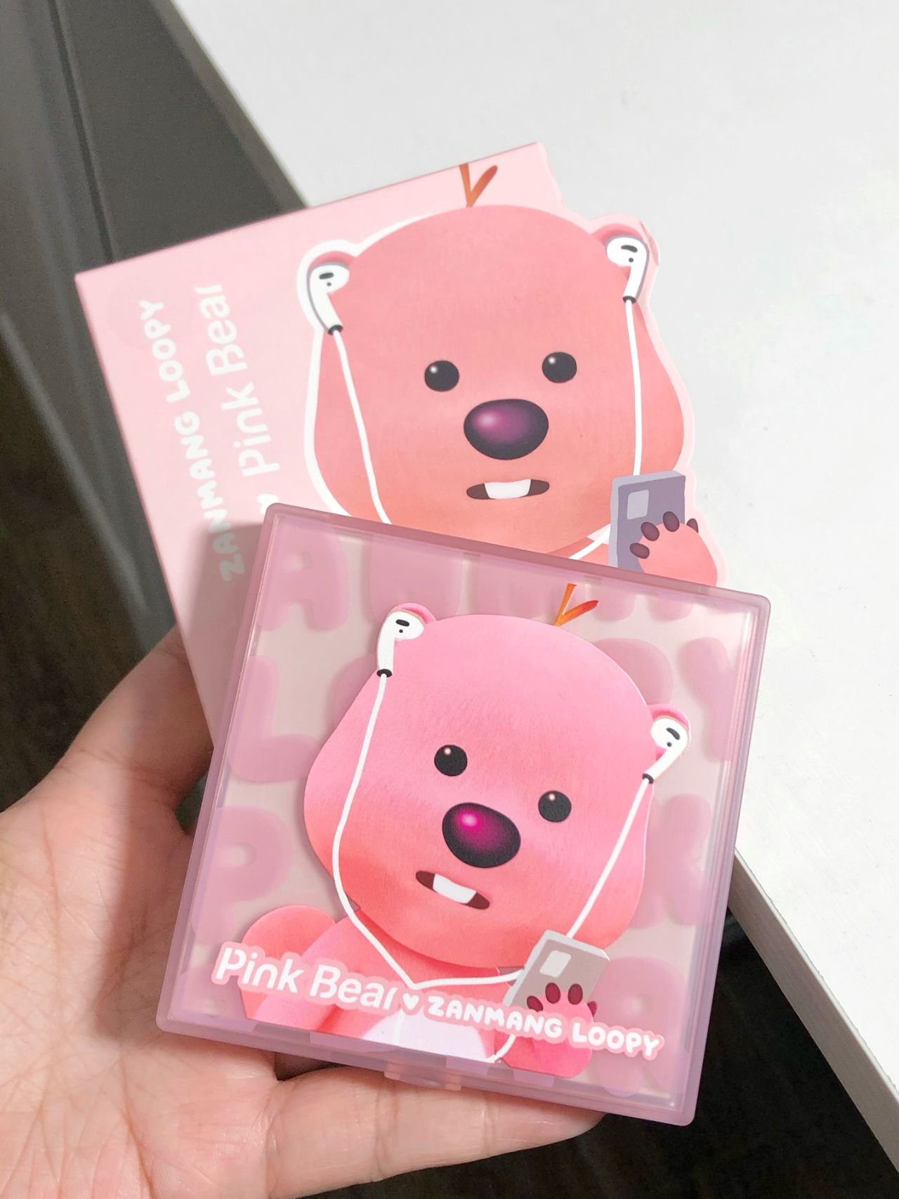 PINK BEAR X LOOPY All-In-One Makeup Palette Eyeshadow & Contour & Highlighter & Blusher - Peachy Glam