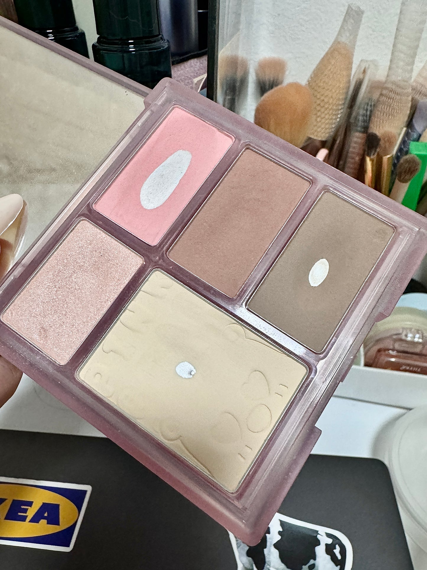 PINK BEAR X LOOPY All-In-One Makeup Palette Eyeshadow & Contour & Highlighter & Blusher - Peachy Glam