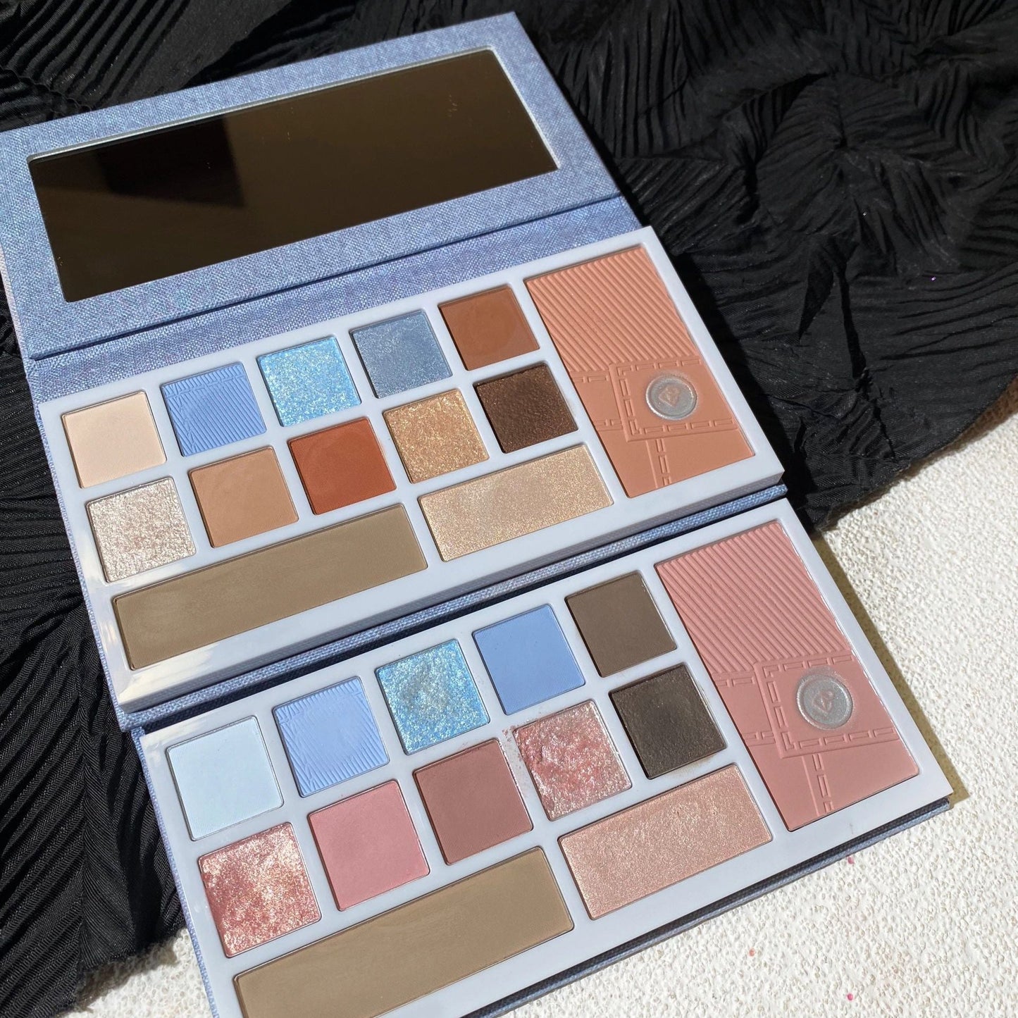 Perfect Diary Denim Series Eyes Face Eyeshadow Palette 16g All-in-one Makeup - Peachy Glam