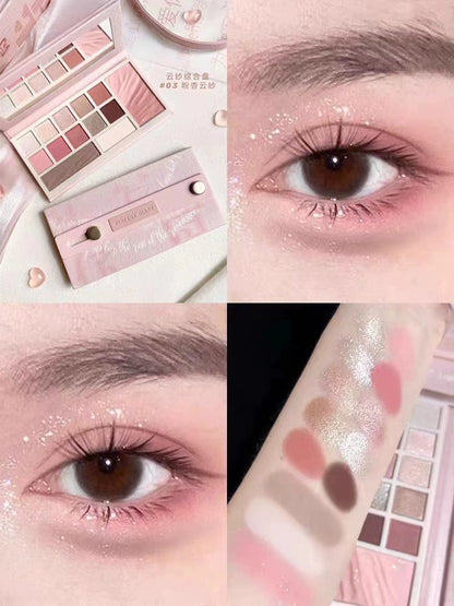 Perfect Diary Denim Series Eyes Face Eyeshadow Palette 16g All-in-one Makeup - Peachy Glam