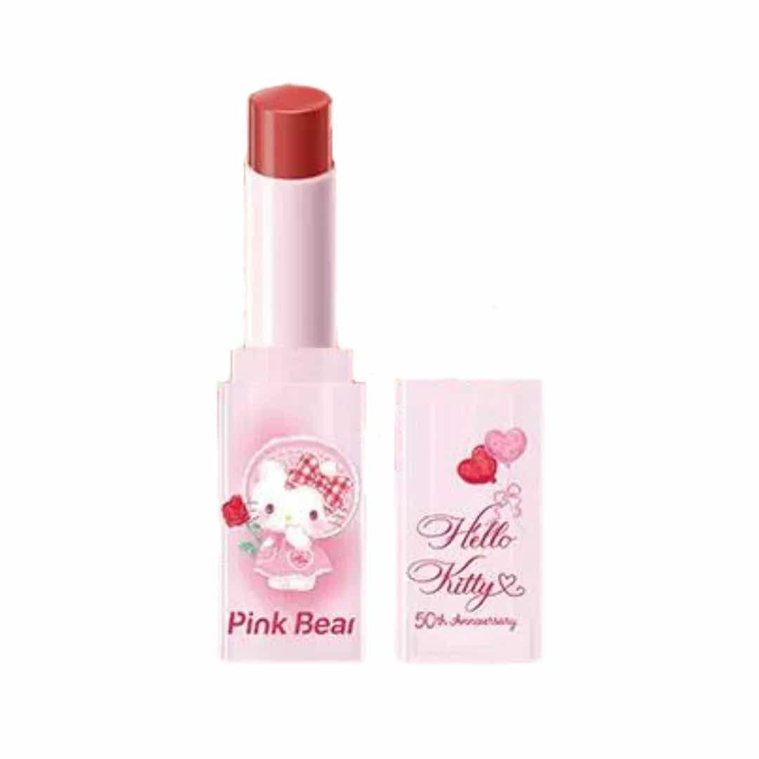 Pink Bear Hello Kitty Sugar Glossy Lipstick 3.2g - Peachy Glam