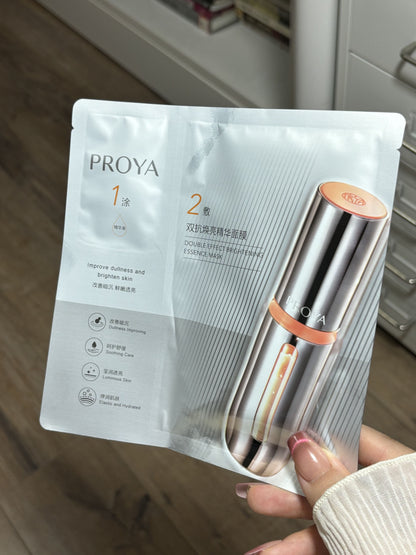 Proya 2.0 Double Effect Brightening Essence Mask - Peachy Glam