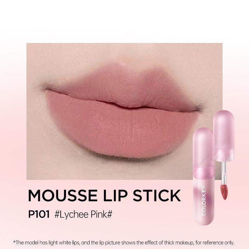 COLORKEY Moist Velvet Mousse Matte Lip Mud 3g - Peachy Glam