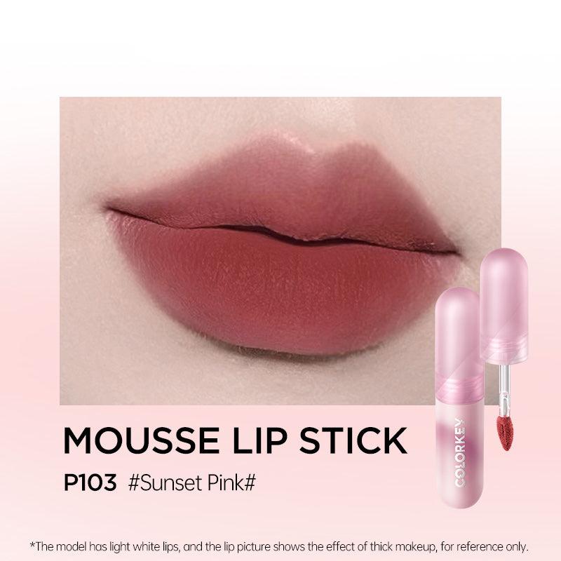 COLORKEY Moist Velvet Mousse Matte Lip Mud 3g - Peachy Glam