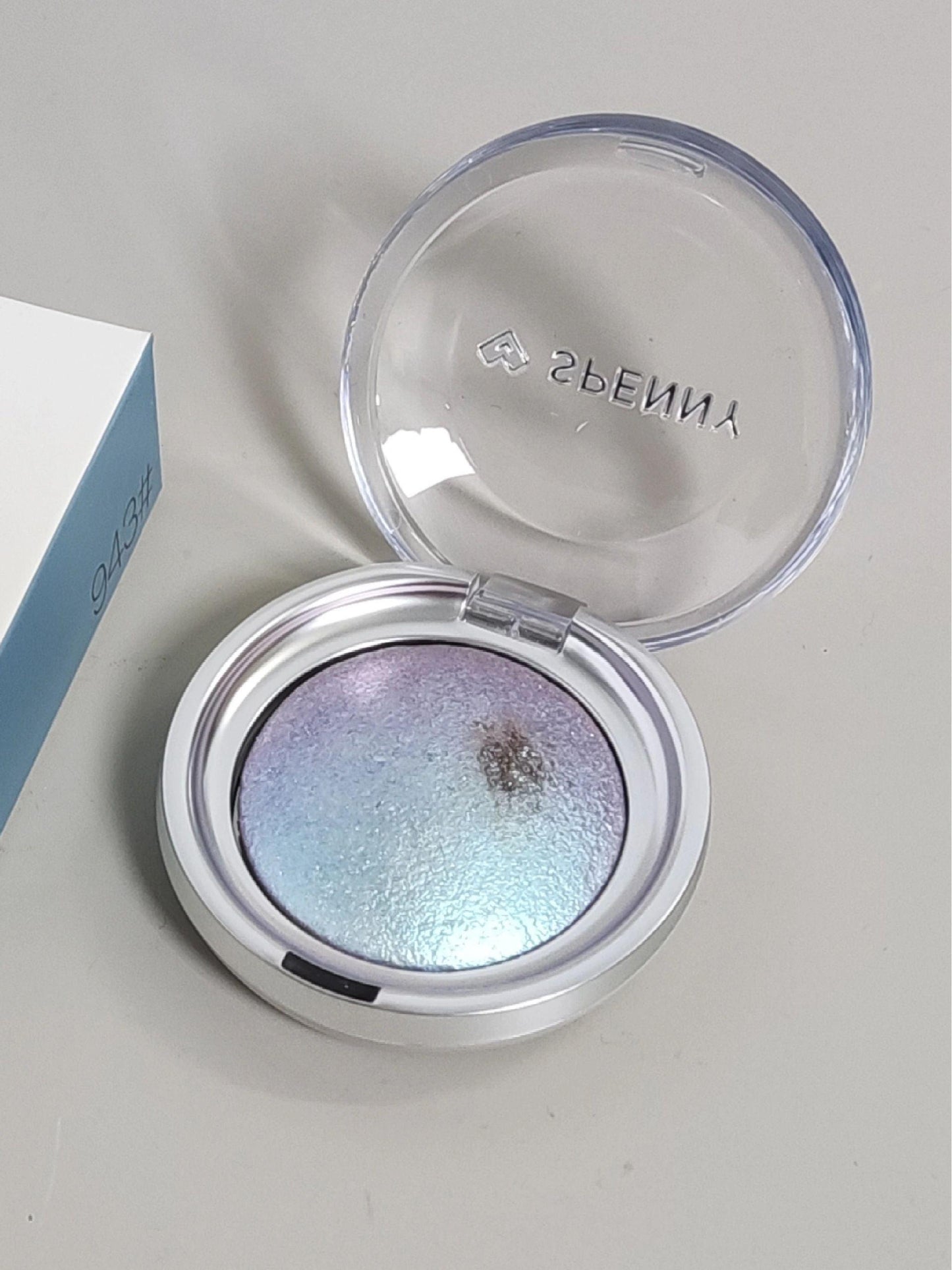 SPENNY Baked Single Eyeshadow 2.6g Bursting Glitter Blue Matte Highlight - Peachy Glam