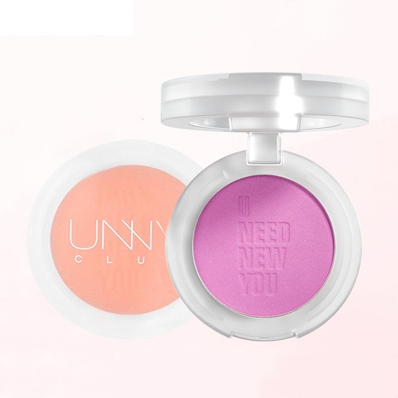 UNNY CLUB Satin Matte & Shimmer Makeup Blusher - Peachy Glam