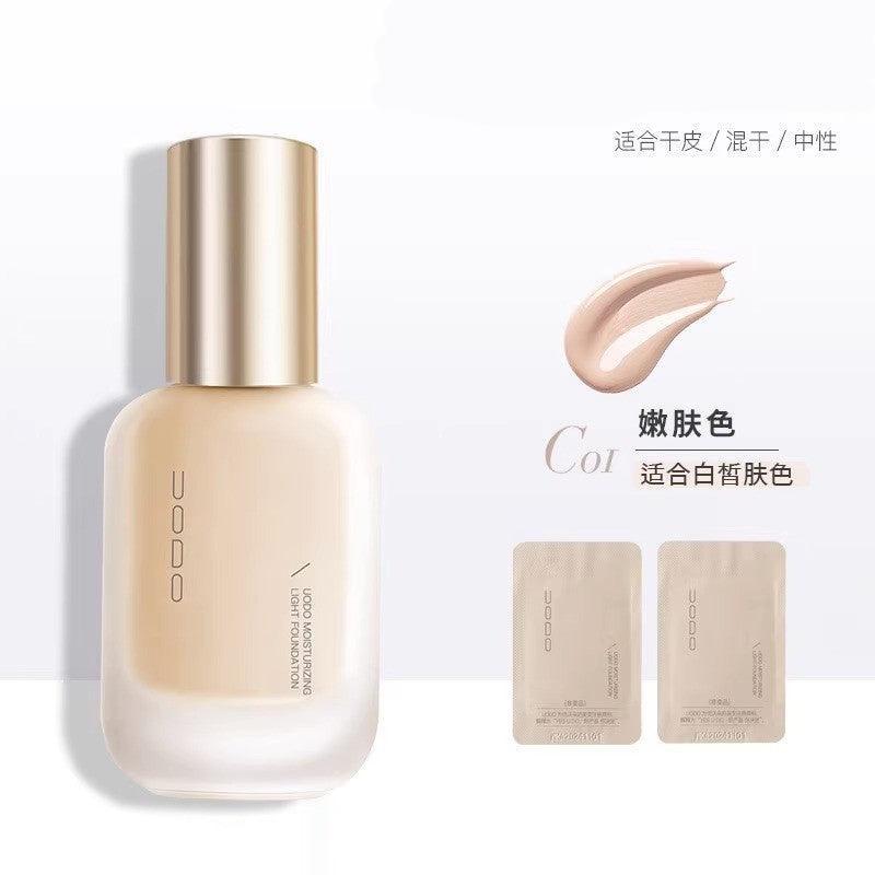 UODO Foundation Moisturizing Matte 30ml Oil Control Concealer Long-Lasting Primer Makeup - Peachy Glam
