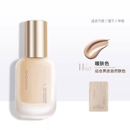 UODO Foundation Moisturizing Matte 30ml Oil Control Concealer Long-Lasting Primer Makeup - Peachy Glam