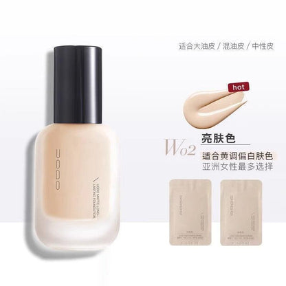 UODO Foundation Moisturizing Matte 30ml Oil Control Concealer Long-Lasting Primer Makeup - Peachy Glam