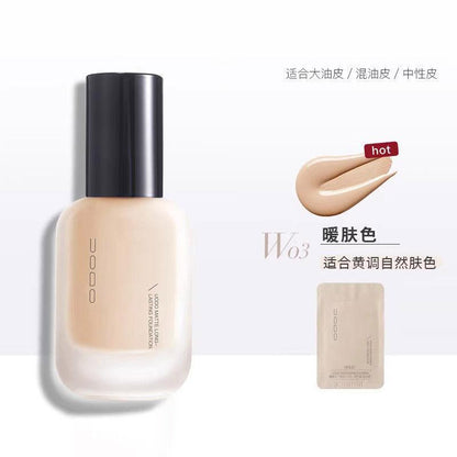 UODO Foundation Moisturizing Matte 30ml Oil Control Concealer Long-Lasting Primer Makeup - Peachy Glam