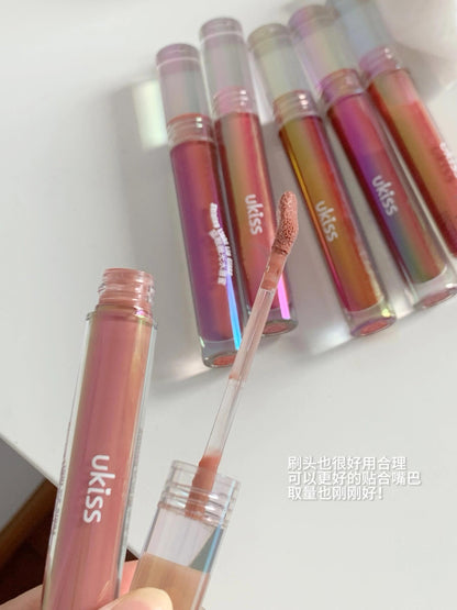 UKISS Shining Essence Lip Gloss 3.2g - Peachy Glam