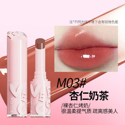 VEECCI Aqua Essence Lipstick Stain 1.6g Moisturizing Nourishing Mirror Hydration Essence Lip Gloss - Peachy Glam