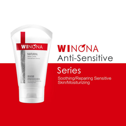 WINONA Anti-Sensitive Series Moisturizing & Soothing Facial Cleanser - Peachy Glam
