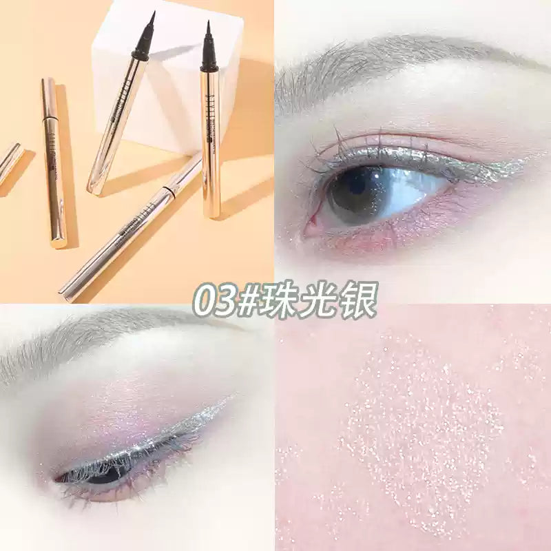 XIXI Glitter Eyeliner Liquid Eyeliner Waterproof - Peachy Glam