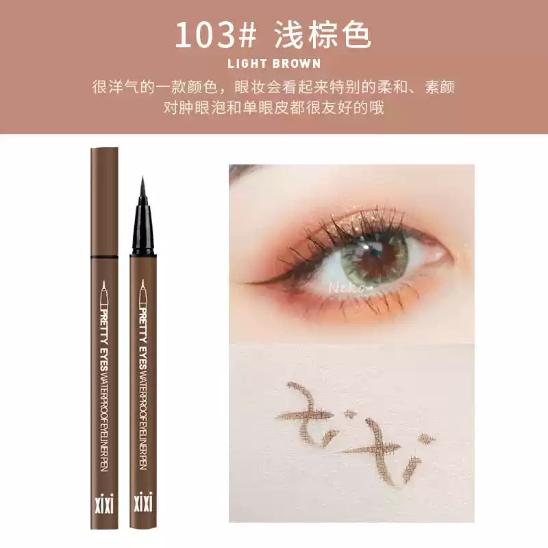 XIXI Glitter Eyeliner Liquid Eyeliner Waterproof - Peachy Glam