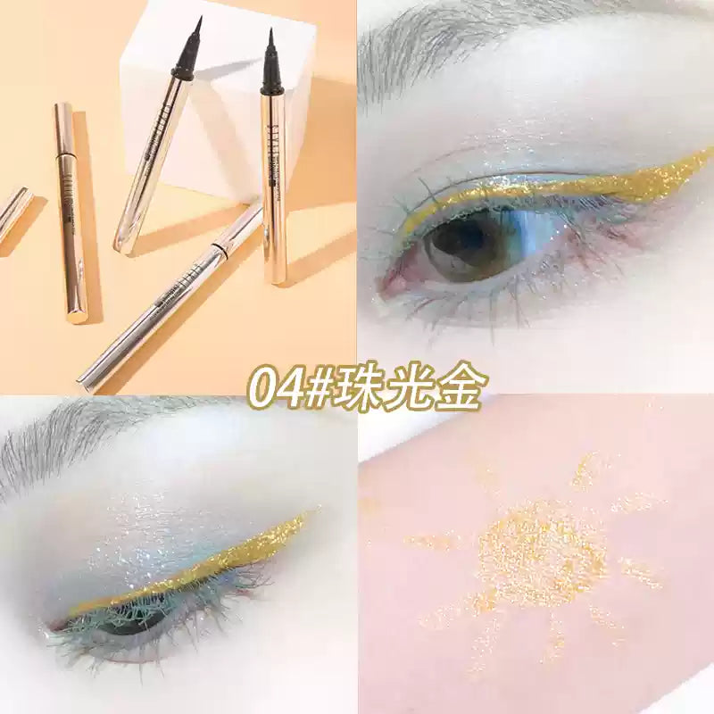 XIXI Glitter Eyeliner Liquid Eyeliner Waterproof - Peachy Glam