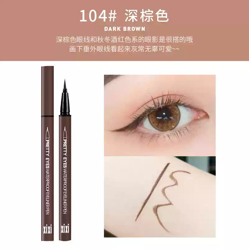 XIXI Glitter Eyeliner Liquid Eyeliner Waterproof - Peachy Glam