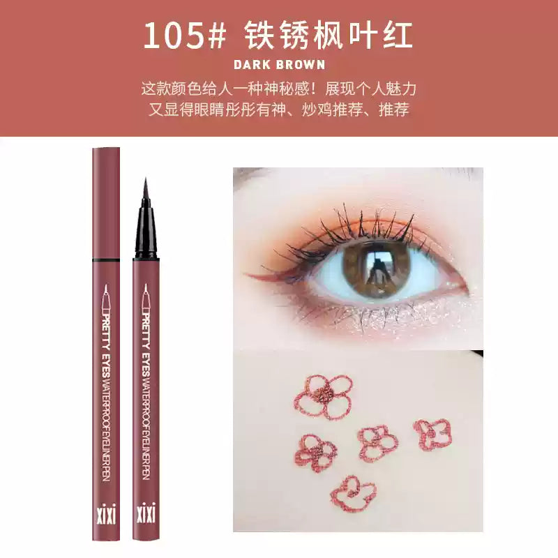 XIXI Glitter Eyeliner Liquid Eyeliner Waterproof - Peachy Glam