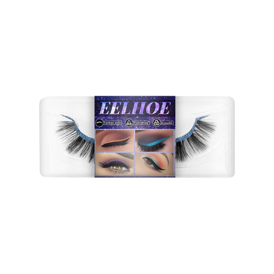 Eyelashes & Eyeliner Sticker - Peachy Glam